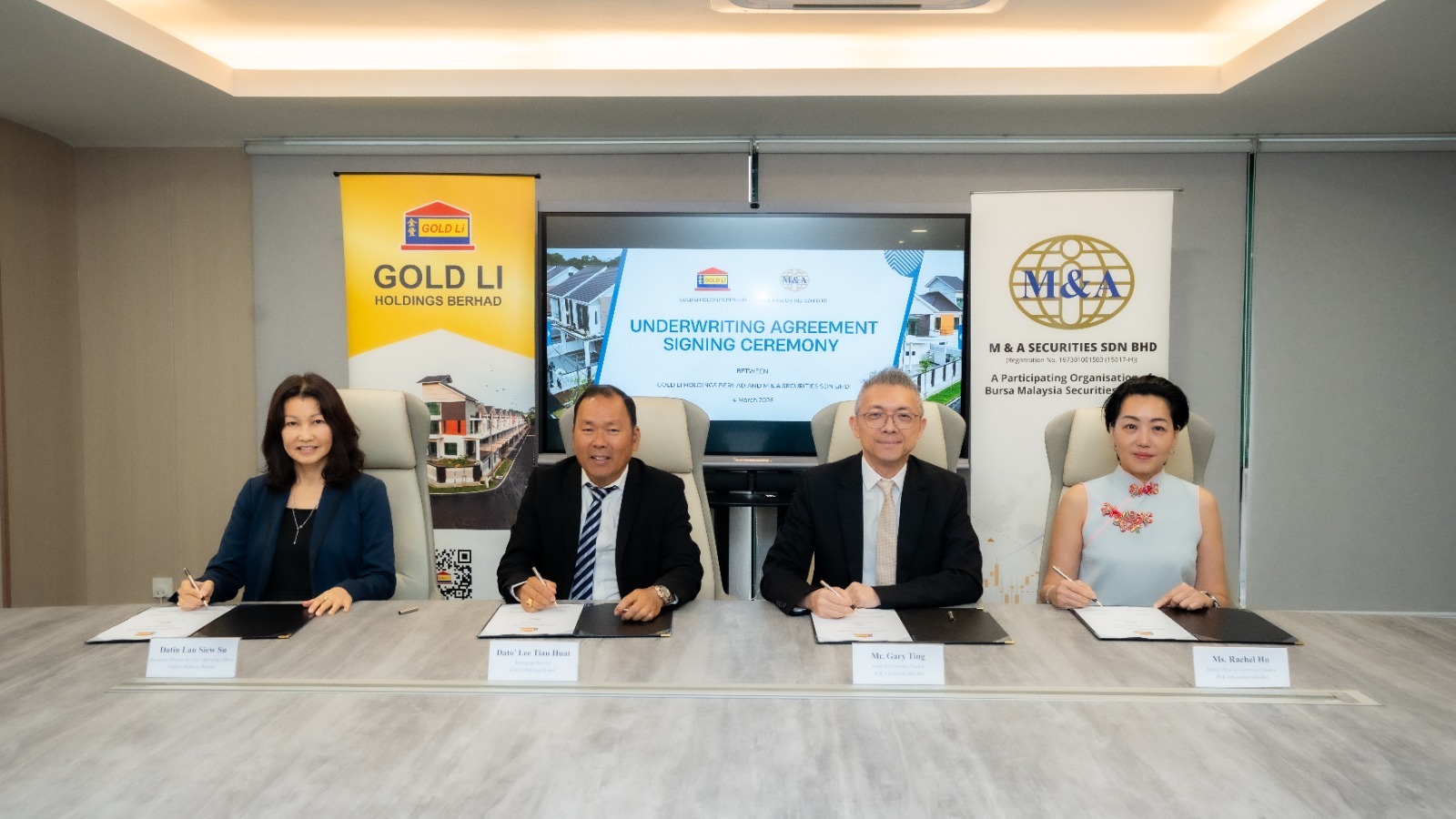 Gold Li Holdings Berhad Signs Underwriting Agreement for ACE Market Listing
