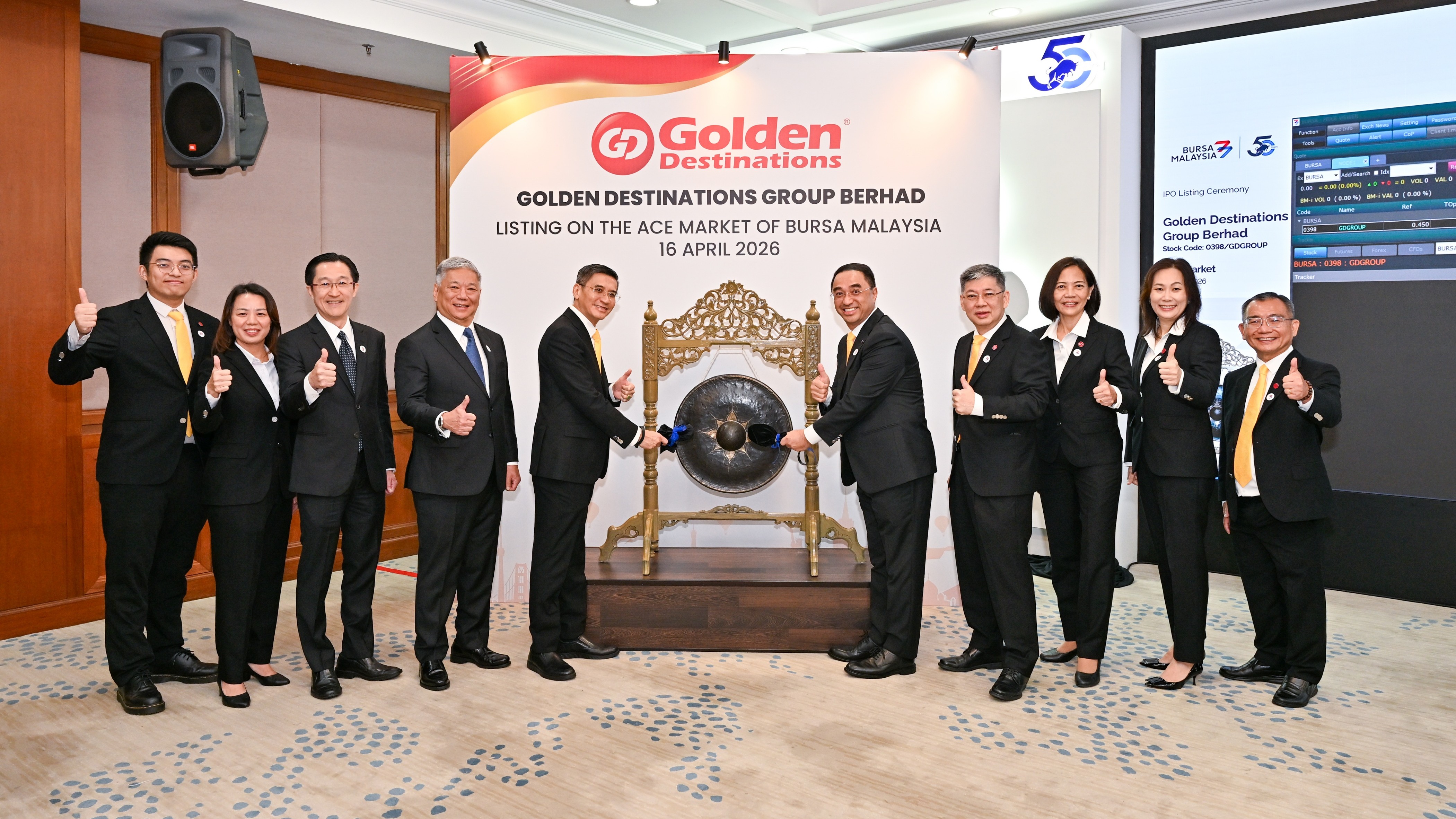 Golden Destinations Debuts at 49 Sen; RM90 Million IPO to Fund Singapore and East Malaysia Expansion