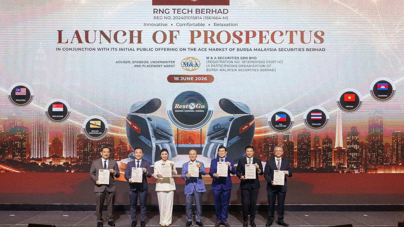 Vending Massage Chair Market Leader RNG Tech Launches ACE Market IPO to Raise RM16.4 Million