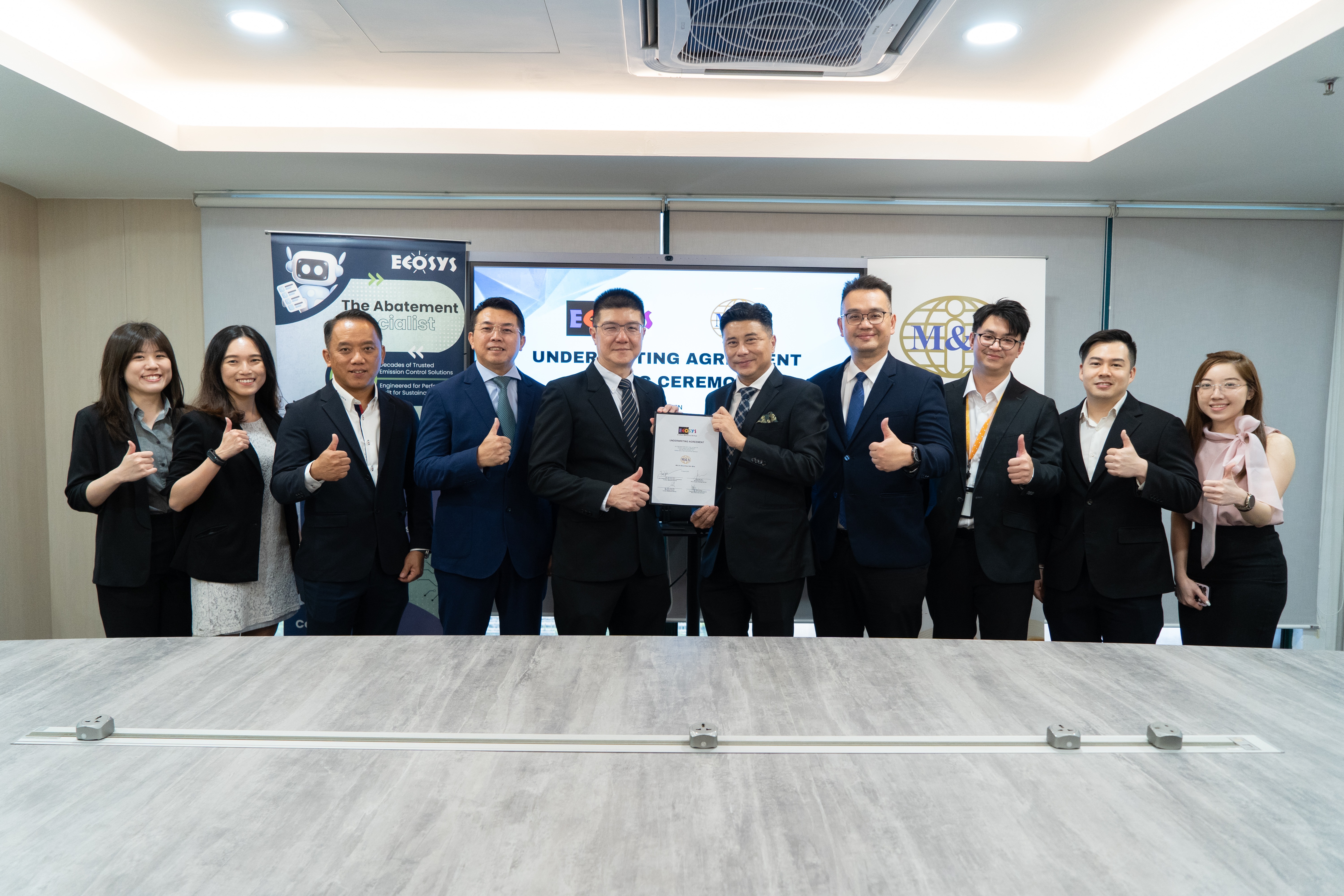 EcoSys (Malaysia) Berhad Signs Underwriting Agreement with M&A Securities for ACE Market IPO