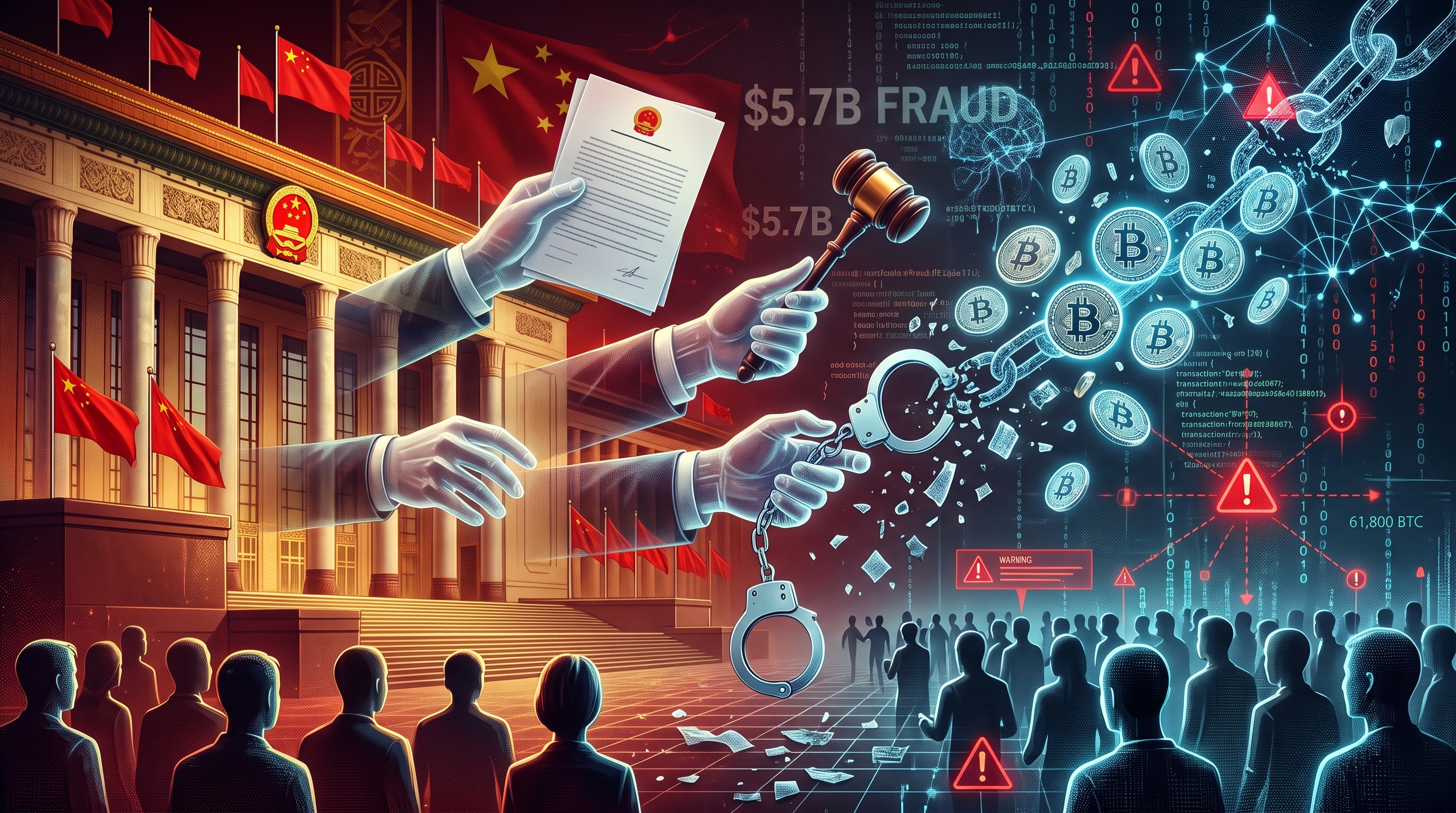 China seeks to seize 61,800 BTC in US$5.7b fraud