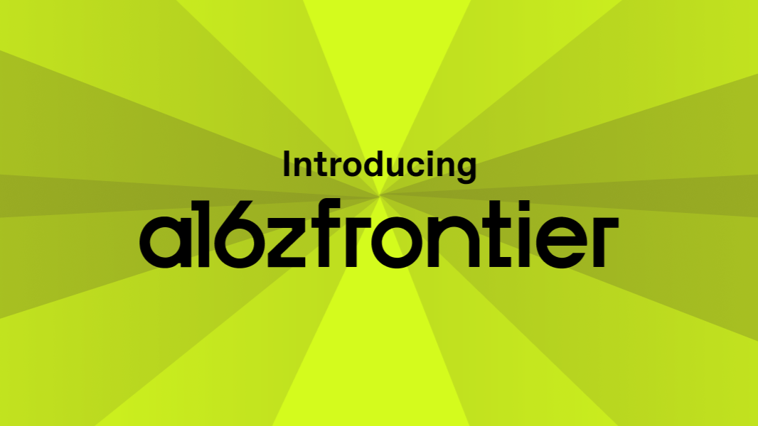 a16z Crypto rebrands as Frontier, expands beyond crypto