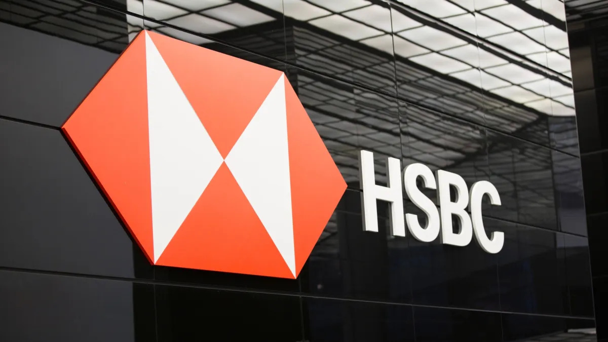 HSBC's third-quarter revenue misses estimates, shares slide